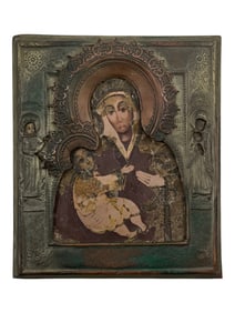 Antique Russian Orthodox Hand Painted Icon