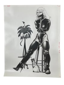 Original bondage illustration Production ART by Bishop 11" x 14"
