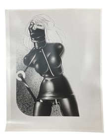 Original bondage illustration Production ART by Bishop 11" x 14"