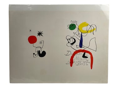 Joan Miro - Derrieve Le Miroir Exhibition Lithograph Poster