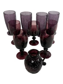 Vintage Amethyst Glasses