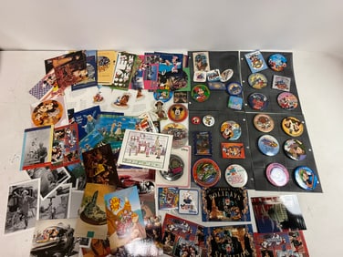 Vintage Disney Pins and Post Cards