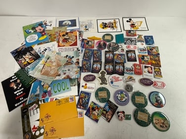 Vintage Disney Pins and Post Cards