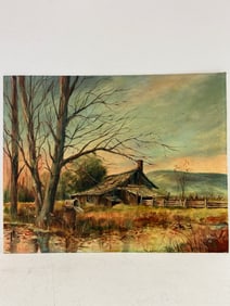 Landscape Painting Acrylic on Board