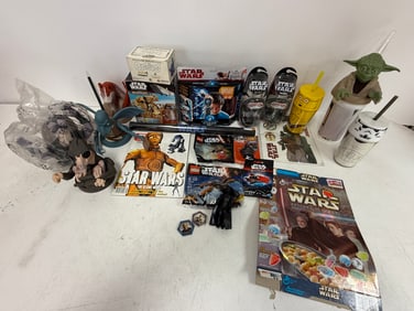 Vintage Star Wars Toy And Collectibles Lot