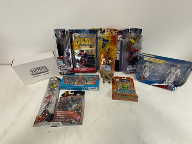 Vintage Marvel And DC Action Figure And Toy Lot