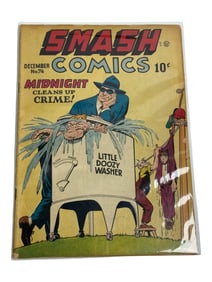 SMASH COMICS #74 QUALITY COMICS 1947 GOLDEN AGE MIDNIGHT JESTER LADY