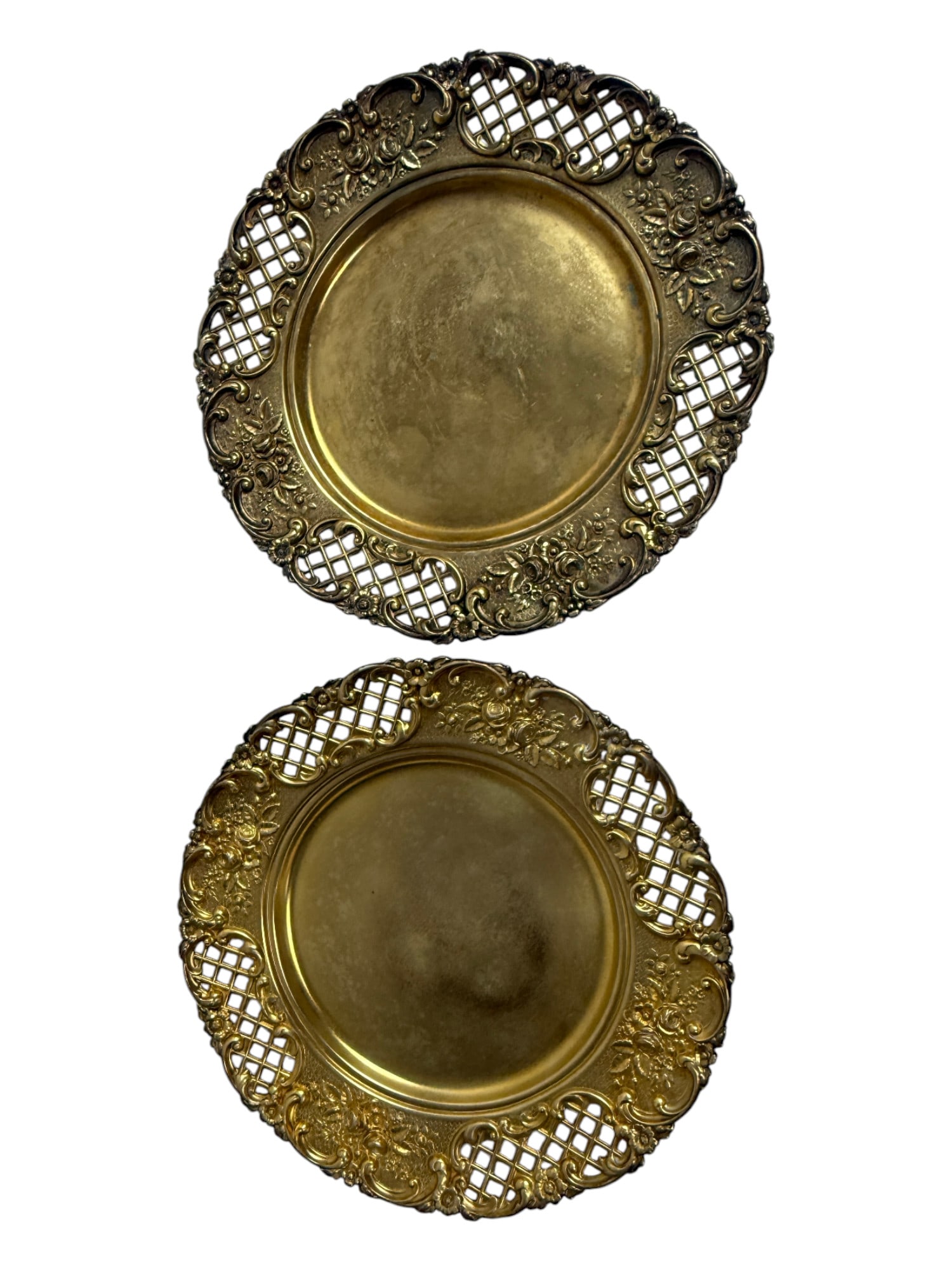 Tiffany Co Maker Silver Soldered - e.f. gold chargers (1 of 5)