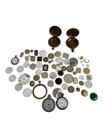 Vintage Pocket Watches and Watch Face Parts