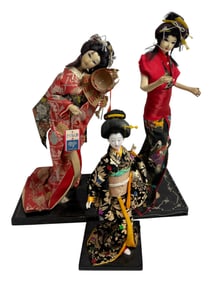 Vintage Japanese Geisha Doll Lot