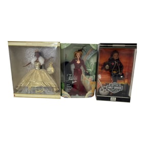 Barbie Collector Dolls Lot of 3 (Celebration, Forties, Harley Davidson)