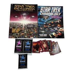 Star Trek Collectibles Books, Cards, and Sealed Packs