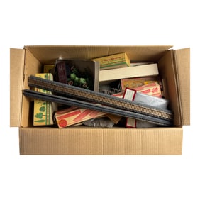 Large Box of Train Scenery & Tracks