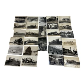 Collection of Vintage Train & Landscape Postcards Lot of 30+