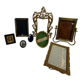 Group of Antique Photo Frames Lot of 7