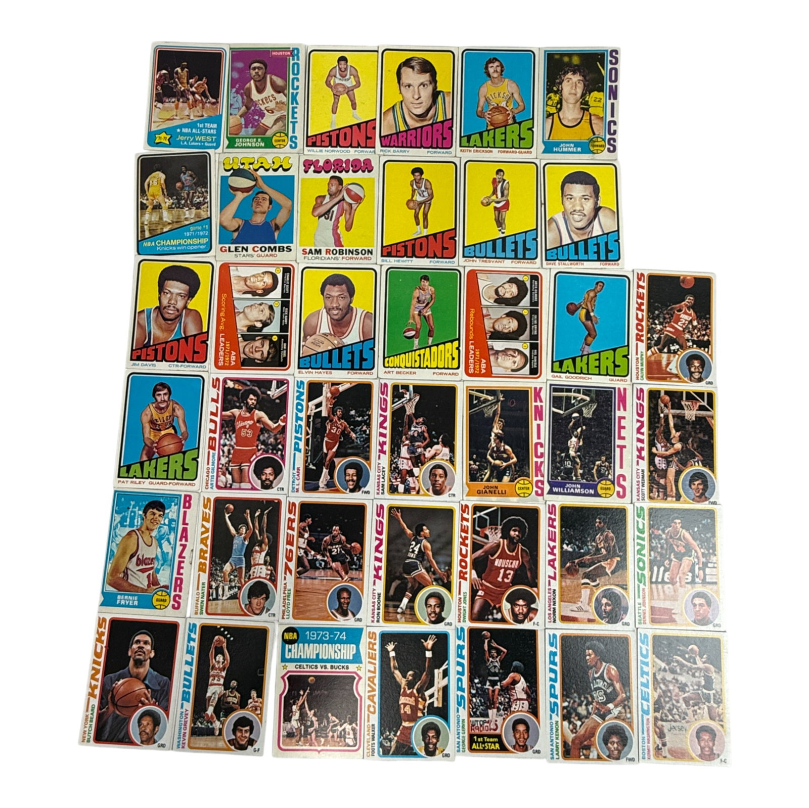 Collection of Vintage Basketball Trading Cards  Lot of 40+ (1 of 3)