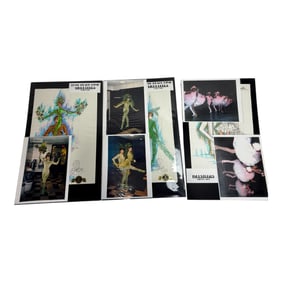 Costume Design Sketches with Photos Lot of 4