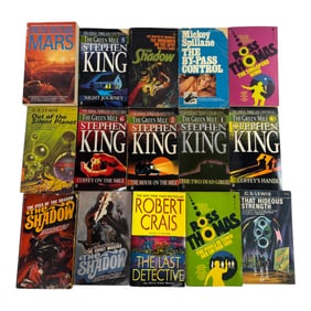 Stephen King and Vintage Thriller Paperback Collection