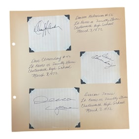 L.A. Rams Players Autographs Dave Elmendorf, Deacon Jones, Donavan M. #56