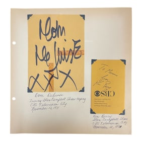 Dom DeLuise & Ken Berry Autographs