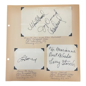 Osmond Brothers, Larry McNeely & Larry Storch Autographs