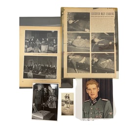 WWII German Photographs and Documents Lot of 6