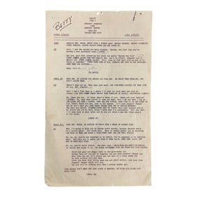 1963 Script Jeepers Creepers TV Show #55 'Spooks Run Wild'
