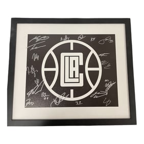 Los Angeles Clippers Team-Signed Logo Print