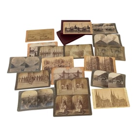 Collection of Antique Stereoview Cards (19thEarly 20th Century)