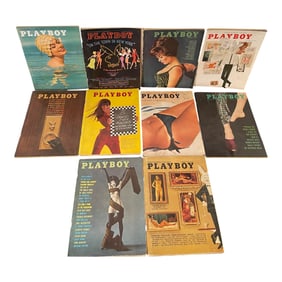 Vintage Playboy Magazine Collection 10 Issues