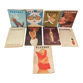 Vintage Playboy Magazine Collection 10 Issues
