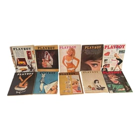 Vintage Playboy Magazine Collection 10 Issues
