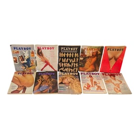 Vintage Playboy Magazine Collection 10 Issues