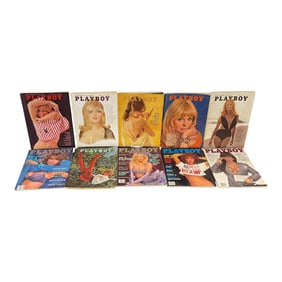 Vintage Playboy Magazine Collection 10 Issues