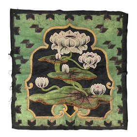 Antique Chinese Embroidered Textile Panel