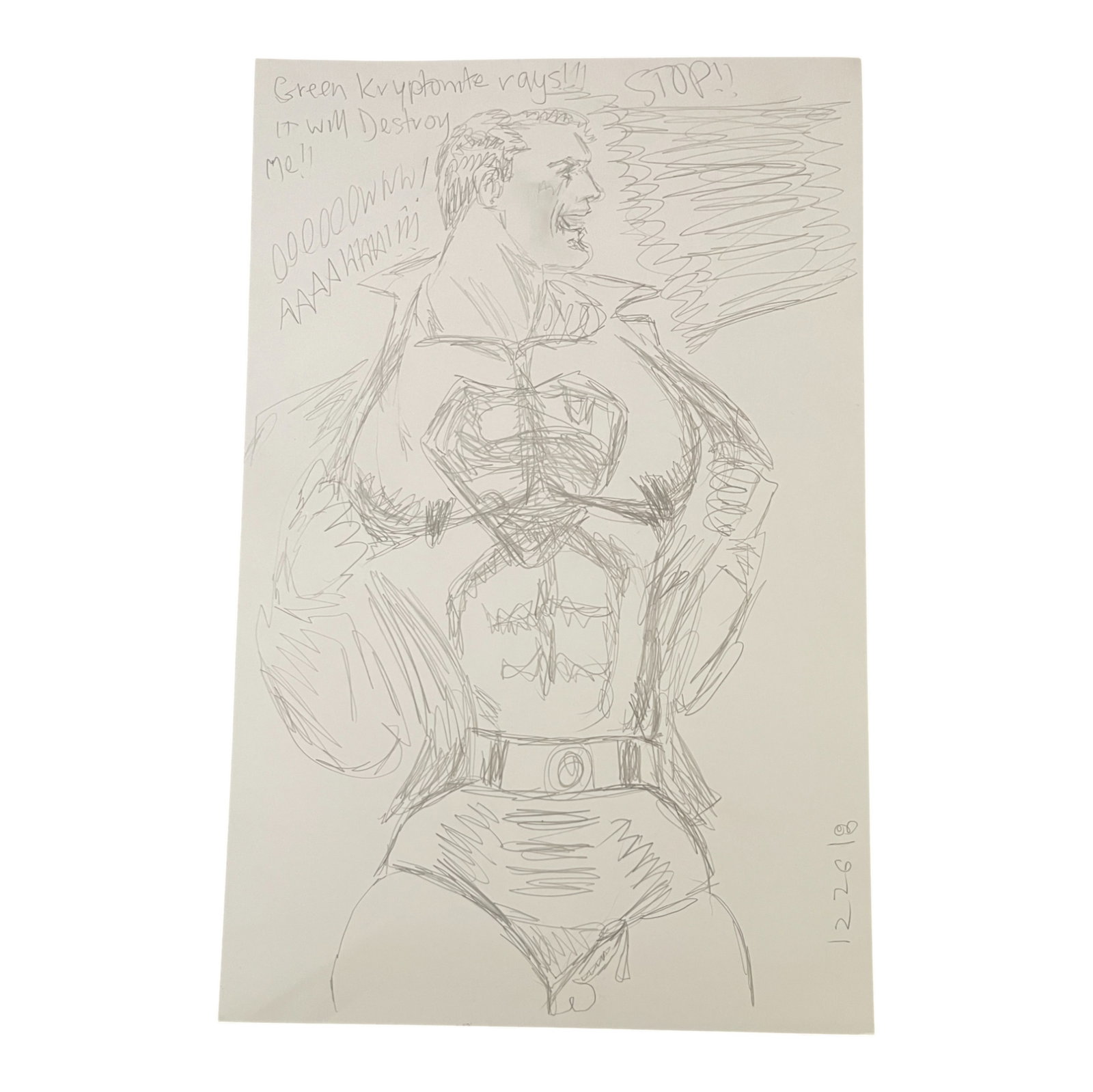 Vintage Randy Coleman Dated Gay Male Interest Original Drawing Illustration Art 11" x 17": Vintage Randy Coleman Dated Gay Male Interest Original Drawing Illustration Art 11" x 17" depicting a muscular male figure in bold lines. Signed and dated lower right.