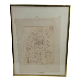 Vintage Engraving Painting