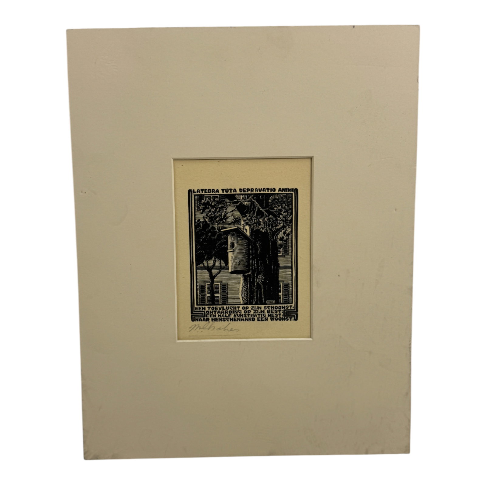 Ex Libris Woodcut Print (1 of 5)