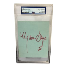 Marvin Gaye Autograph PSA/DNA Certified