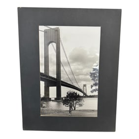 Vintage Photograph Verrazzano-Narrows Bridge