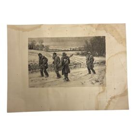 19th Century Engraving - Traveling Musicians