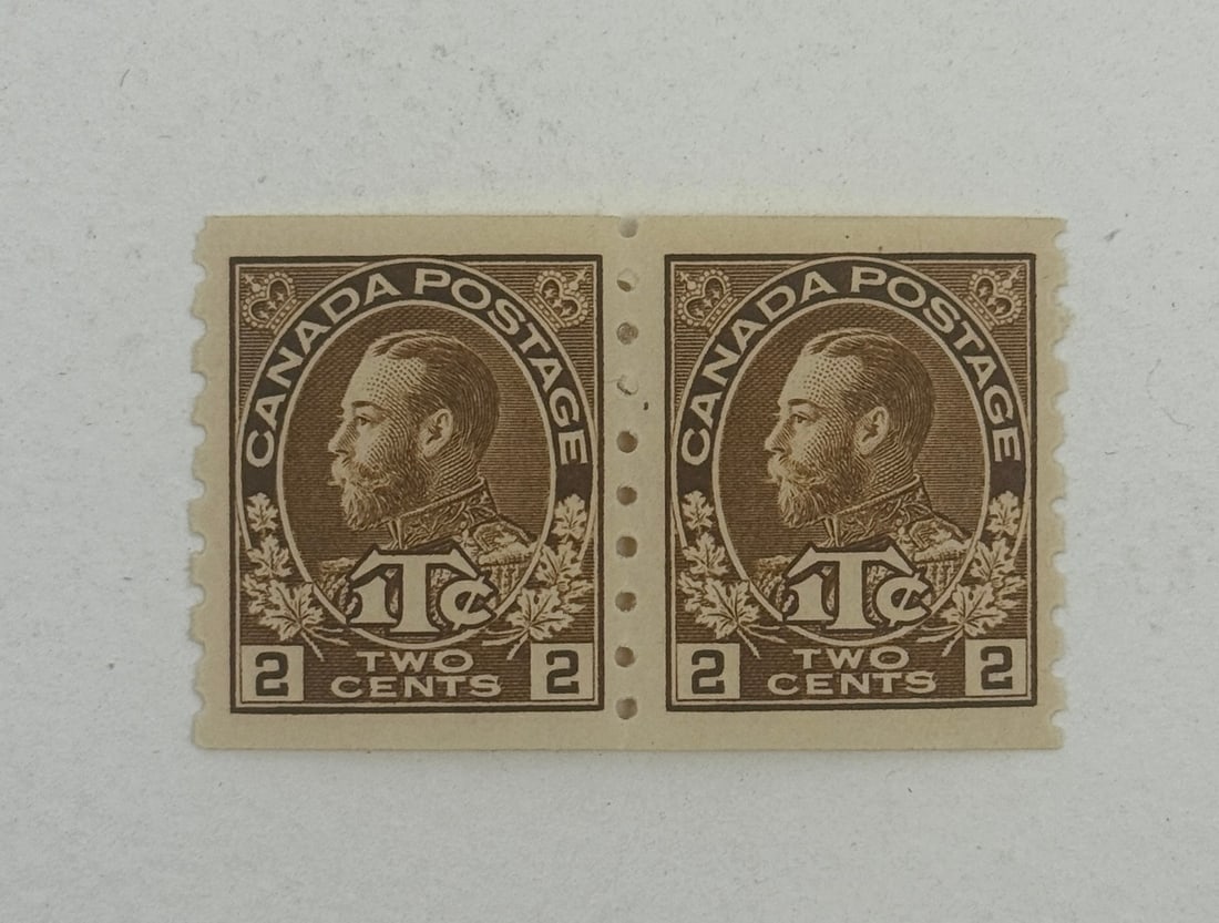 Canada 2 Cent King George V Pair (1 of 3)