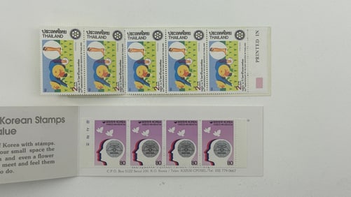 Thailand & Korea Modern Blocks Stamps