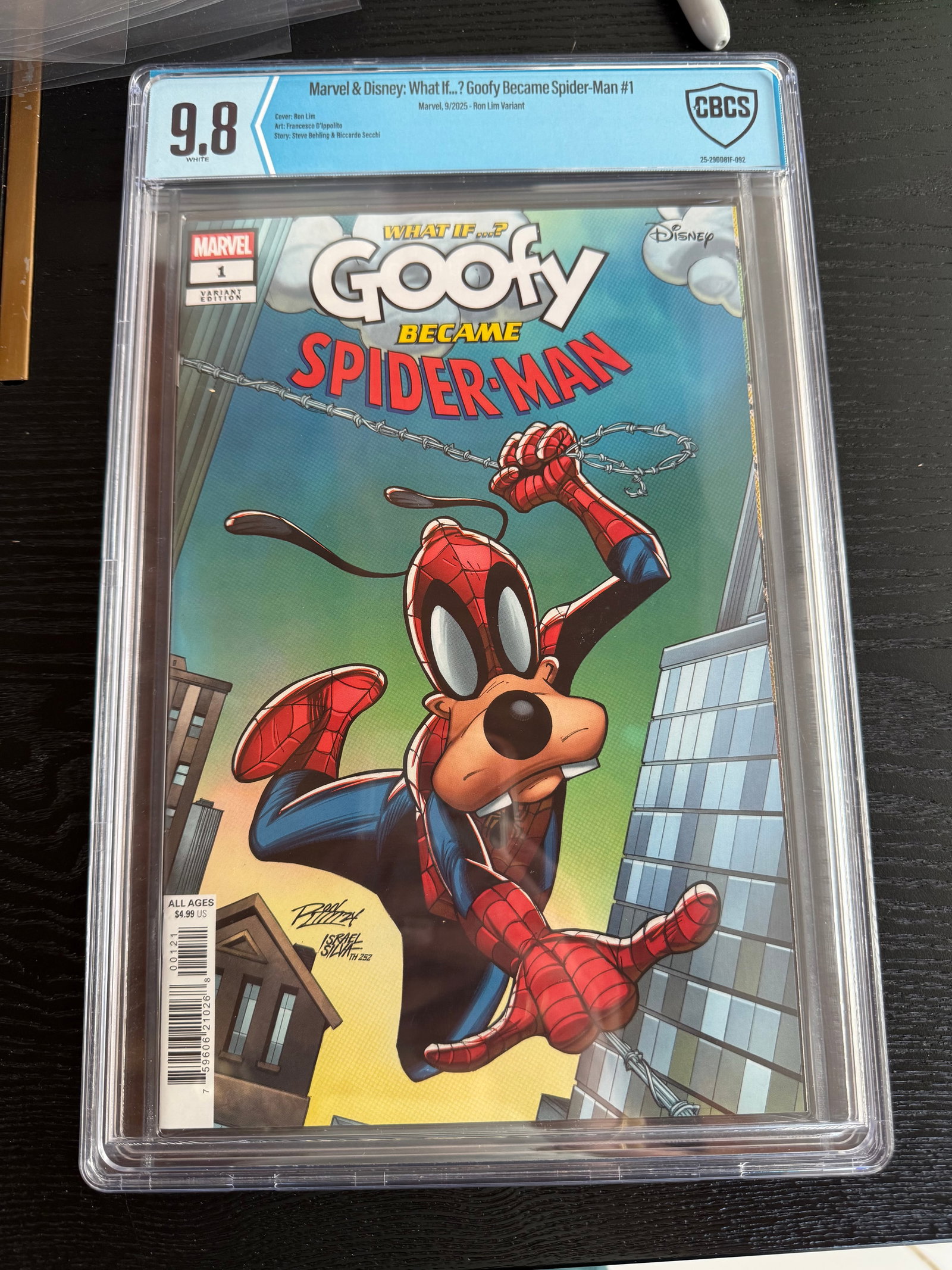 What If…? Goofy Became Spider-Man #1 (Ron Lim Variant, Marvel, CBCS 9.8) (1 of 2)
