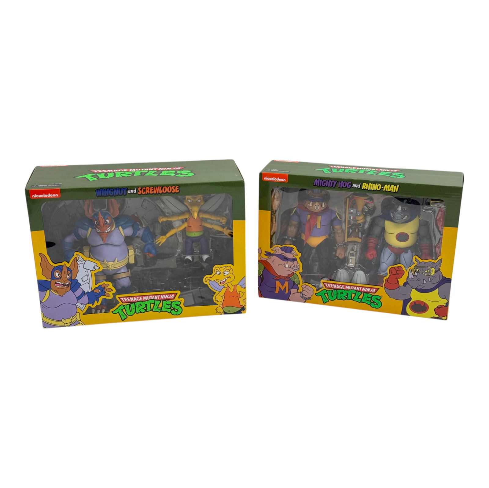 TMNT Wingnut & Screwloose + Mighty Hog & Rhino-Man (1 of 4)