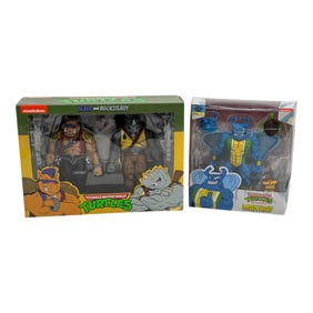 TMNT Bebop & Rocksteady + Man Ray Action Figures