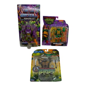 TMNT Donatello Michelangelo Retro Action Figures