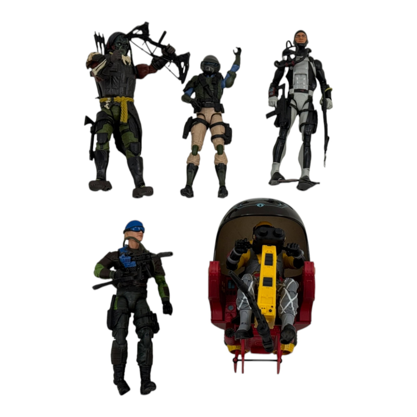 GI Joe Classified Series Figures Lot of 5 with Vehicle (1 of 5)