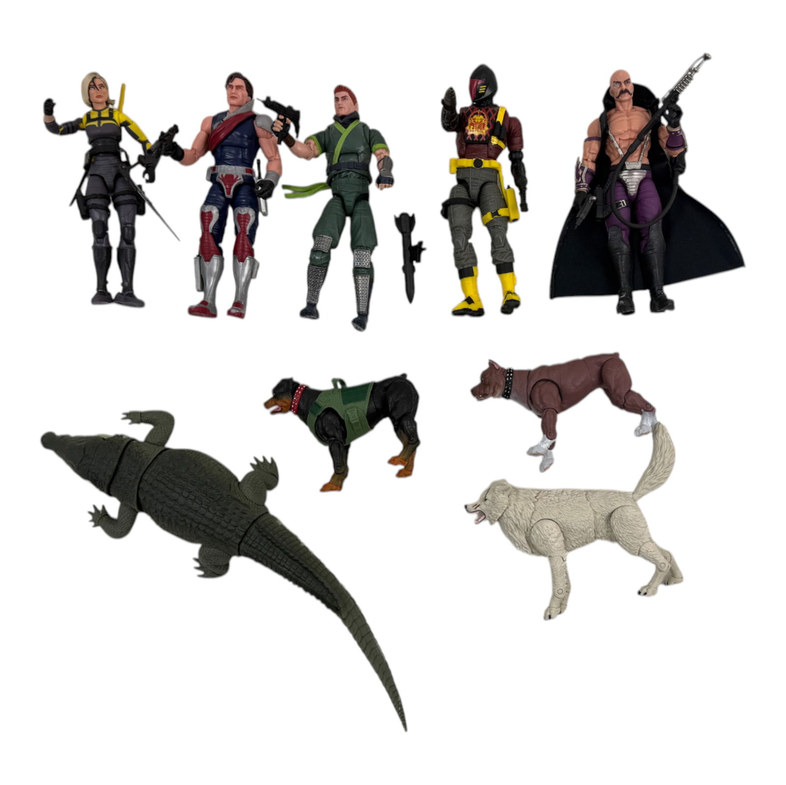 GI Joe Classified Series Figures Lot of 5 with Animals (1 of 5)