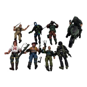 GI Joe Classified Series Figures Lot of 8 with Motorcycle